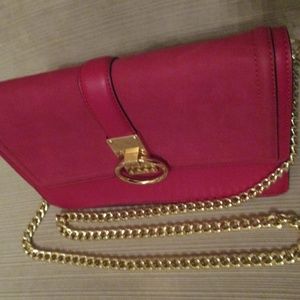 NWOT Burgundy Adolfo Handbag Chain Shoulder Strap